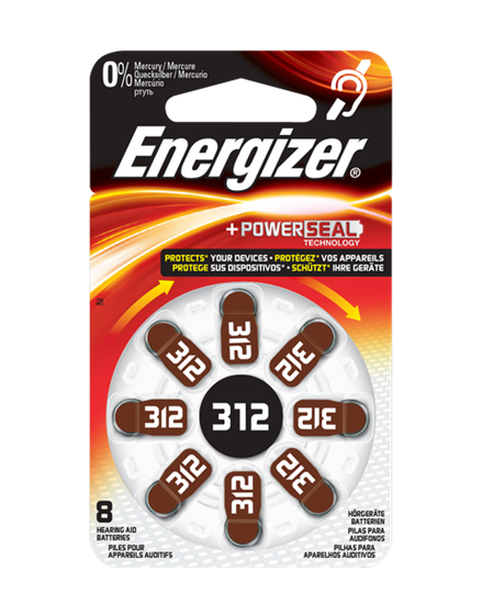 Picture of BATTERY (312) HEADPHONE 8PCS ENERGIZER