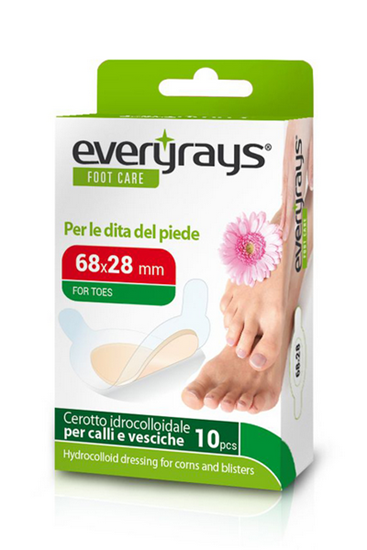 Picture of HYDROGEL PLASTER CΟLC6828Ν 68X28MM 10PCS EVERYRAYS  FOR CALUS AND BLISTERS. SPECIALLY DESIGNED FOR TOES