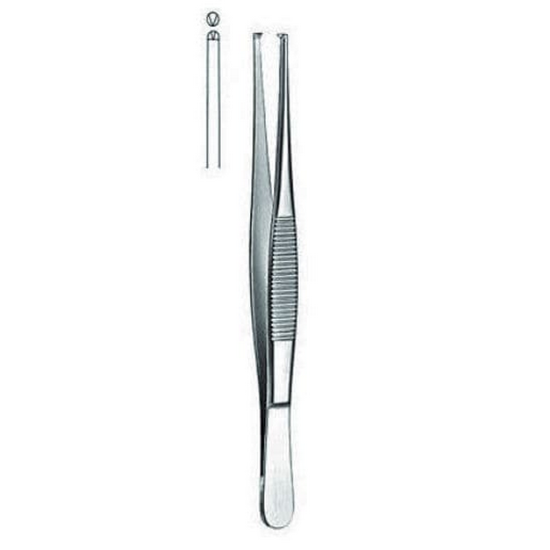 Picture of FORCEPS TISSUE SPRING-TYPE 1X2 TEETH 14,5 CM