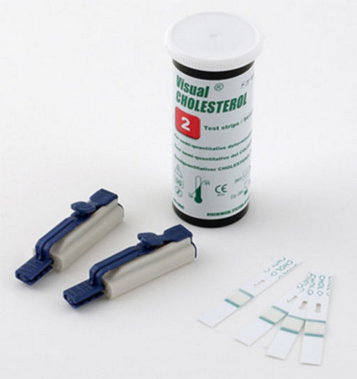 Picture of FOR RAPID DETERMINATION OF CHOLESTEROL IN WHOLE BLOOD (2PCS) WITHOUT USING DEVICE