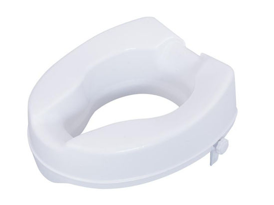 Picture of RAISED TOILET SEAT WHITE 10CM 0808231 WITH SIDE CLAMPS