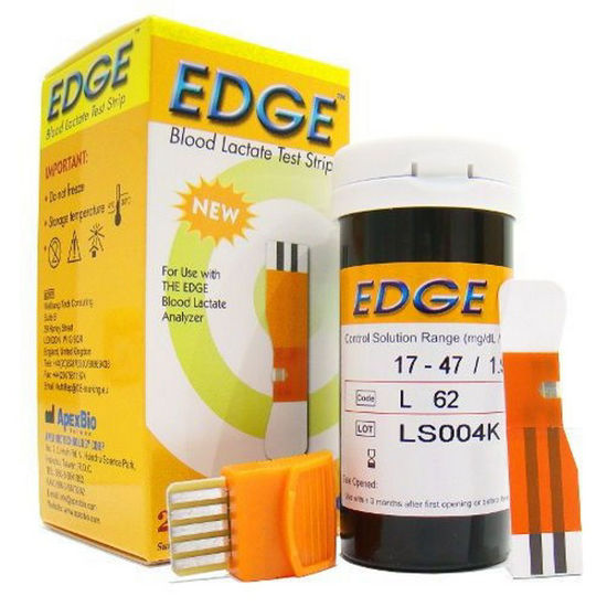 Picture of EDGE TEST STRIPS OF 25 PCS FOR THE MEASUREMENT OF BLOOD LACTATE