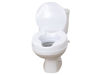 Picture of RAISED TOILET SEAT 0808345 15CM WHITE, WITH SIDE CLAMPS