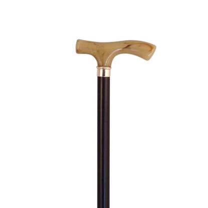 Picture of STICK WΟΟDEN BLACK WITH IMITATION HORN