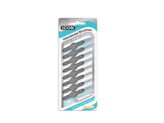 Picture of STODDARD INTERDENTAL BRUSHES Size 7 - 1.3mm Grey (8)