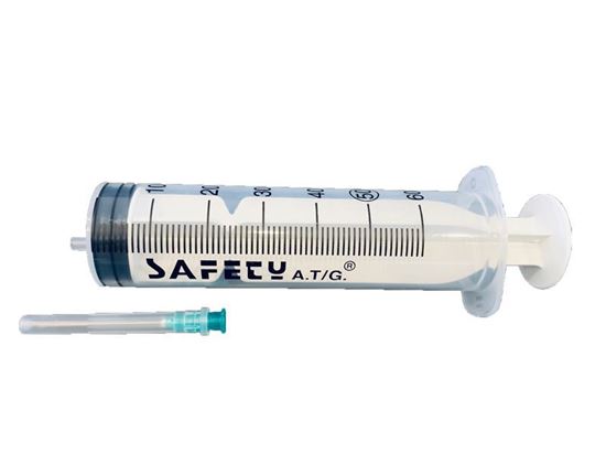 Picture of SYRINGE  60CC ECC. WITH NEEDLE 21GX 1 1/2 SAFETY